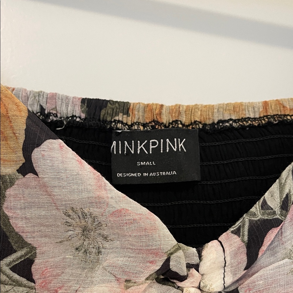 NWOT! MINKPINK Multicolor Floral Long Sleeve Dress, Size S - Picture 3 of 11